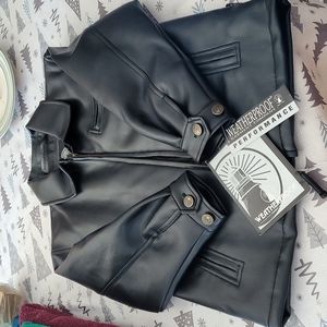 Boys Weatherproof Garment Faux Lether Jacket